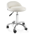 Saloniture Rolling Hydraulic Salon Stool with Low Backrest - Adjustable Swivel Chair for Spa, Shop, Salon, Massage, or Medical O