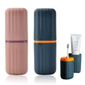 Fasmart 1Pc Capsule Shape Travel Toothbrush Toothpaste Case Holder Portable Toothbrush Storage Plastic Toothbrush Holder, Multi