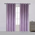 Cherry Home Super Soft Luxury Velvet Lavender Flannel Blackout Curtains Panel Drapes Grommet 52Wx108L Inch Purplish Pink,2 Panel