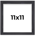 11x11 Shadow Box Frame Contemporary Black Finish | 1'' Depth of Usable Space| Interior Size 11x11 Inches| UV Resistant Acrylic, 