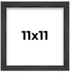 11x11 Shadow Box Frame Contemporary Black Finish | 1'' Depth of Usable Space| Interior Size 11x11 Inches| UV Resistant Acrylic, 