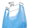 Over-The-Cabinet Plastic Bag Storage and Grocery Bag Holder, Kitchen Storage - Chrome