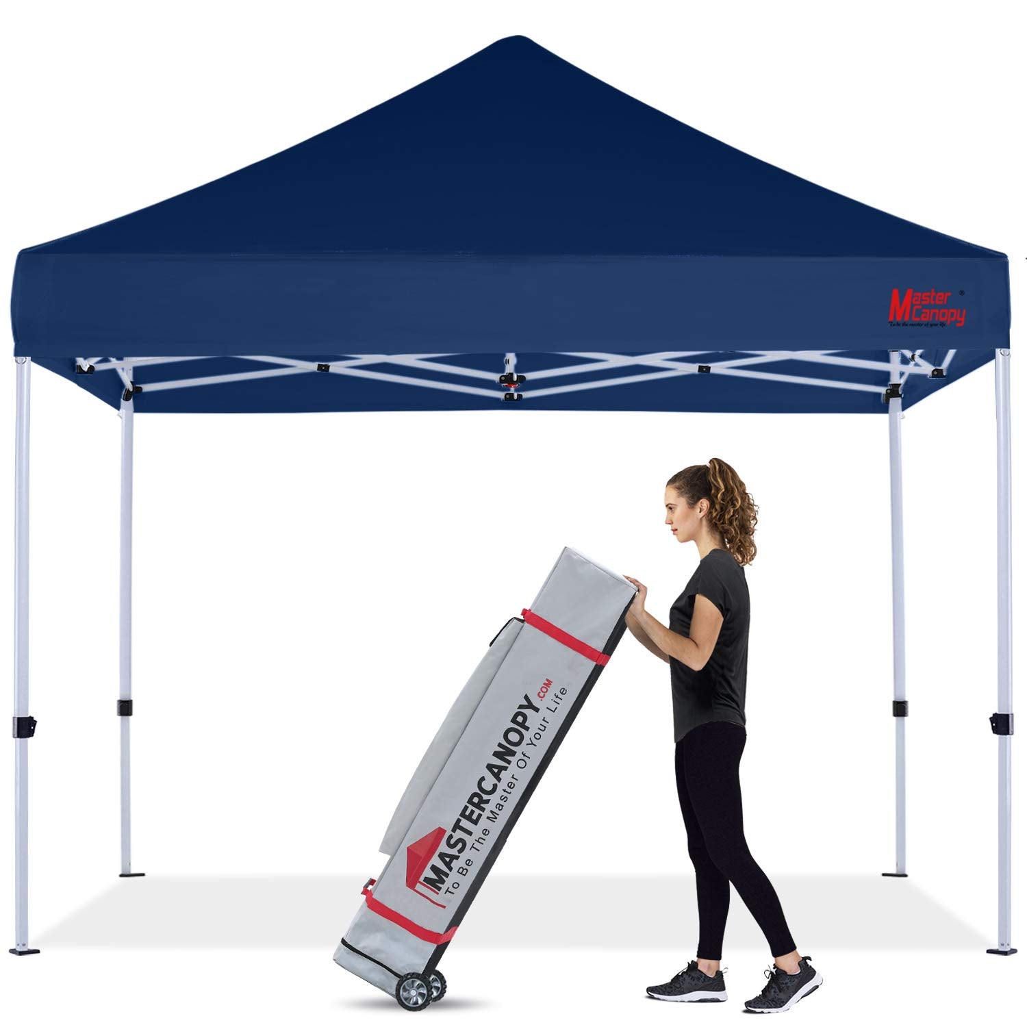 Mastercanopy Pop Up Canopy Tent Commercial Grade 10X10 Instant Shelter (Navy Blue)