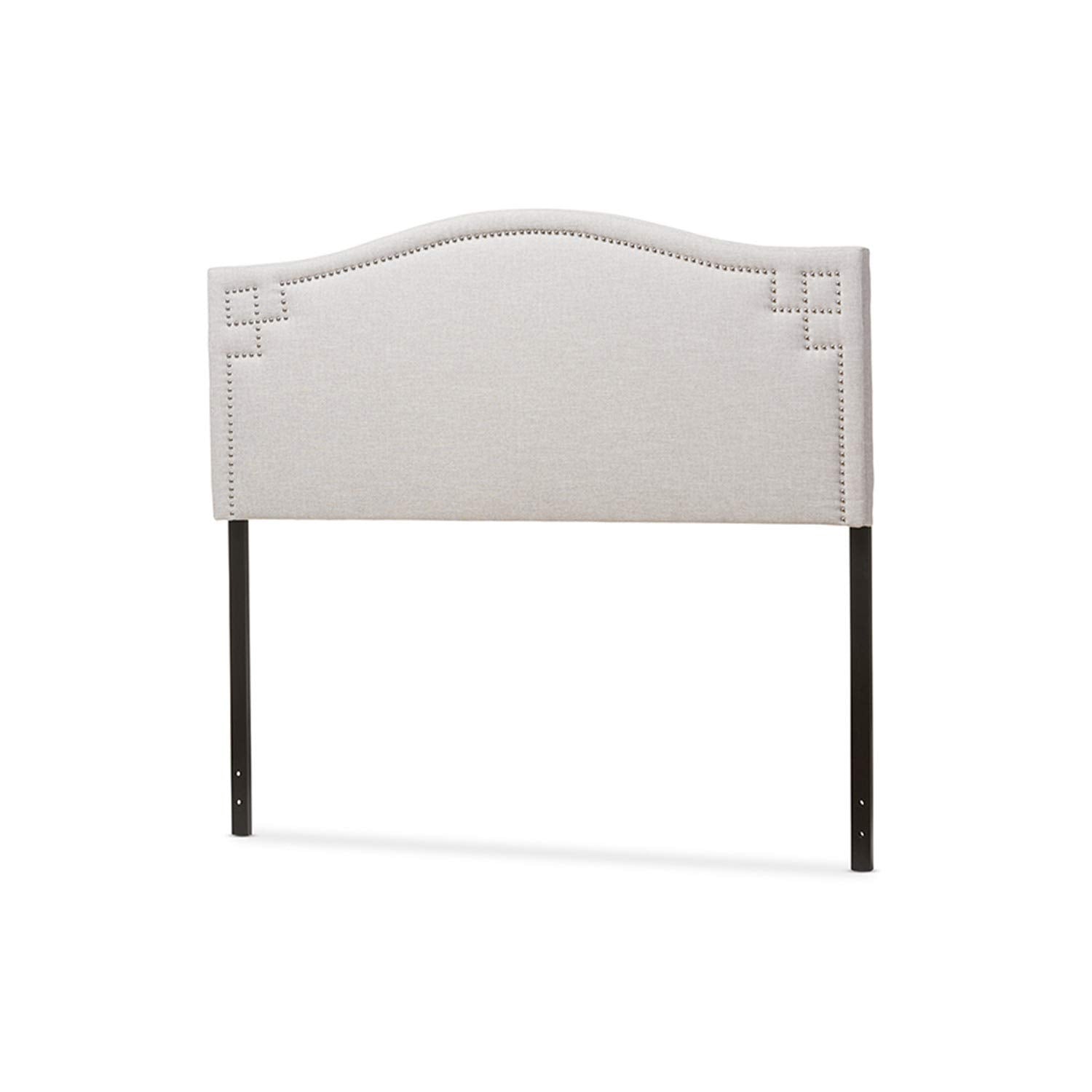 Baxton Studio Aubrey Modern and Contemporary Dark Grey Fabric Upholstered Twin Size Headboard