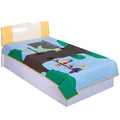 Hugs N Rugs Embroidery Patch Work Single Comforter For Kids Bedroom  200Tc (Queen Size)