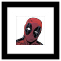 Trends International Gallery Pops Marvel Comics - Deadpool - Wink Portrait Wall Art, Black Framed Version, 12 x 12