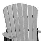 American Furniture Classics Counter Height Settee Table Combo, Light Grey and Black