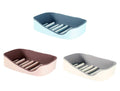 Arura (Label) Nonmarking Sticking And Draining Soap Box Creative Doublelayer Bathroom Shelf Wall Mount Soap Box For Kitchen Ba