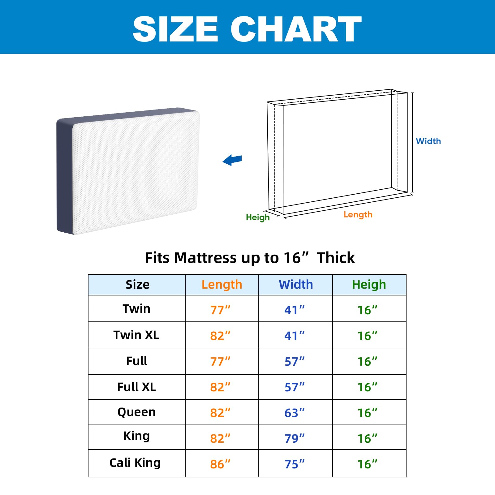 TICONN Heavy Duty Mattress Bag for Moving, California King, Green, with Adjustable Buckles and Full-Around Handle