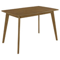 Coaster Home Furnishings Kersey Dining Table With Angled Legs Chestnut 103061