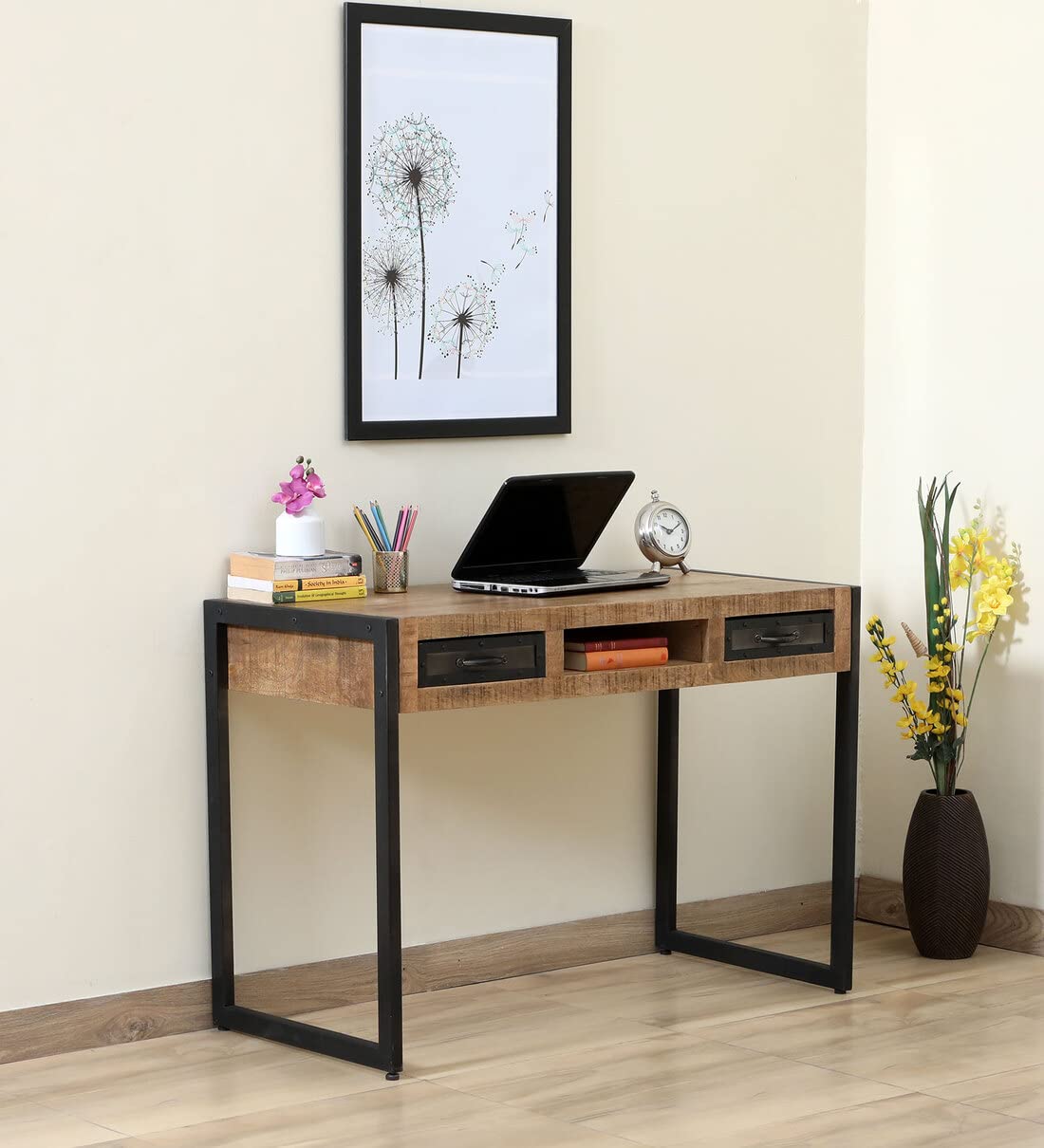 Kraft Bazaar Solid Wood Study Desk | Office And Writing Desk | Merlin Collection (Design 11)