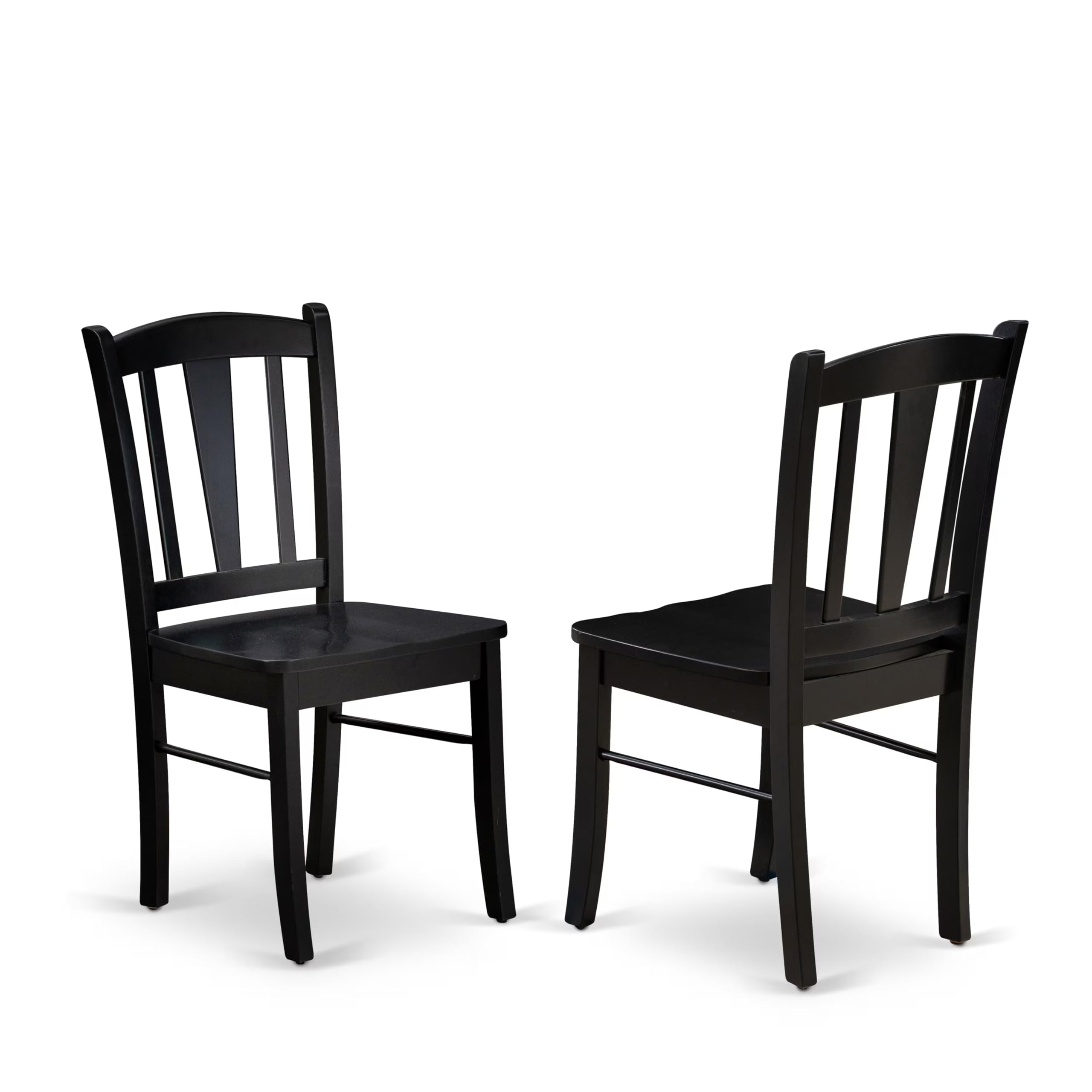 East West Furniture AMDL5-BCH-W 5 Piece Kitchen Table Set for 4 Includes a Round Dining Room Table with Pedestal and 4 Dining Chairs, 36x36 Inch, Black & Cherry