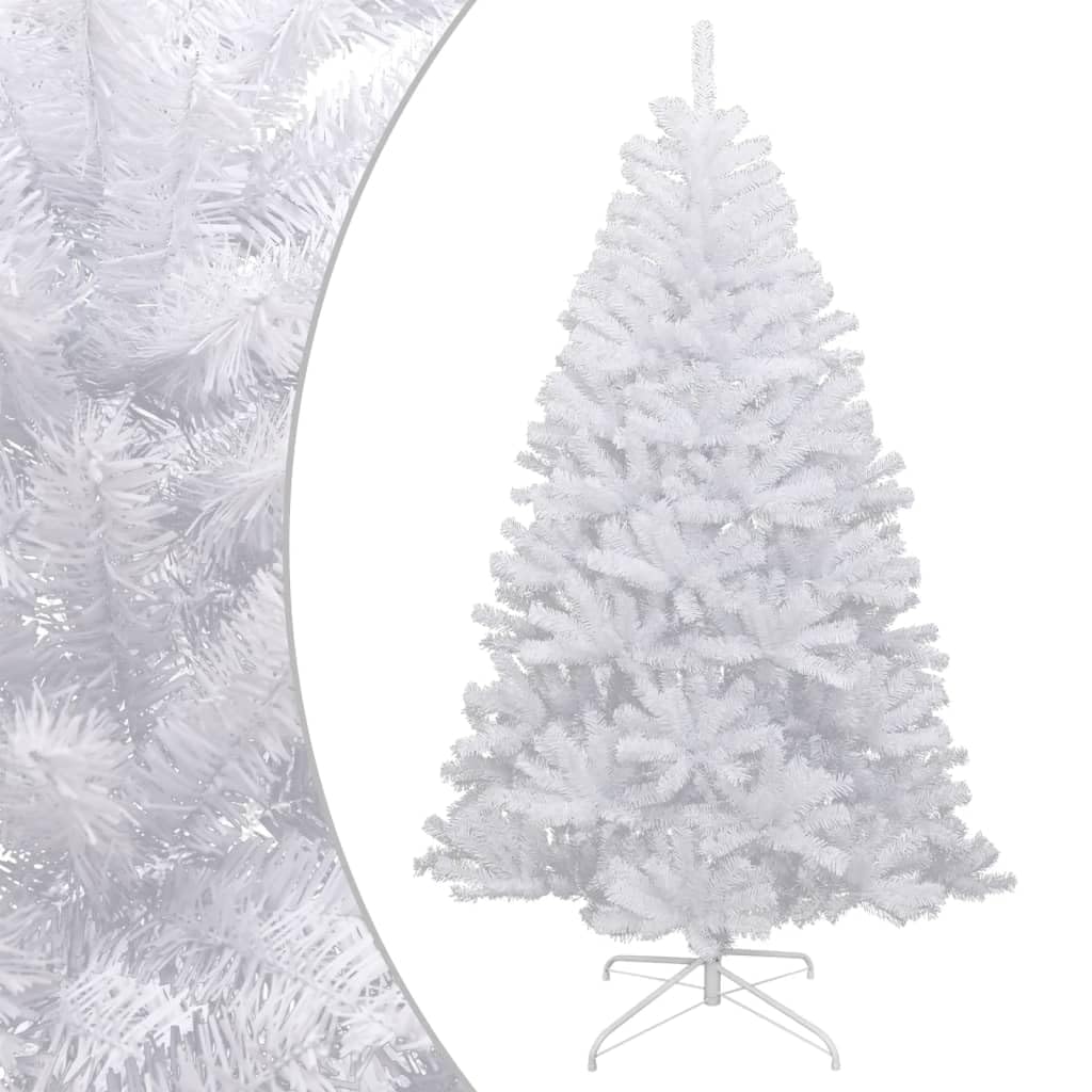 vidaXL Artificial Hinged Christmas Tree with Flocked Snow 94.5