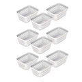 Glad Plastic Storage Basket Set - Multipurpose Drawer Trays, Kitchen Pantry Containers, and Bathroom Bins - 9 Pack Small Organiz