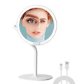 AMIRO 8   LED Makeup Mirror, 5-Level Brightness/Touch Screen Control/Memory Function/180 Rotation/Detachable Small 5X Magnific