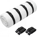 Wowangce 4 Pcs 60 x 2 Mattress Topper Straps Adjustable Memory Foam Packing Straps with Buckles for Home Mattress Moving or Stor