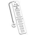 Back To College School Daughter Birthday Gifts From Mom Dad Baptism Gifts For Girls Christian Bookmark 16Th 18Th 21St Birthday G