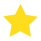 Trend Enterprises Rising Star Classic Accents T-10038 Yellow Paper 5.5"-6" 36 ct