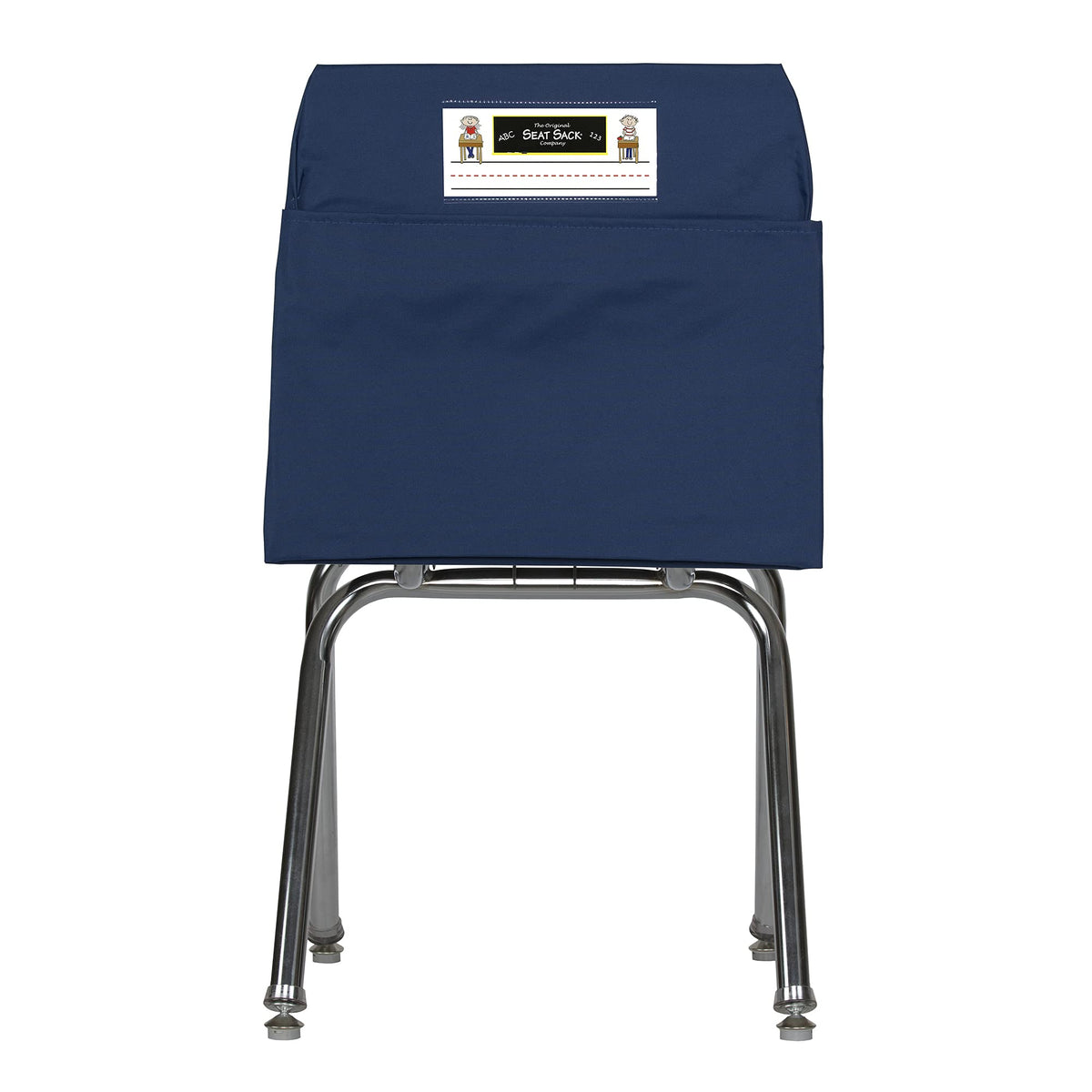 Seat Sack 14 Inch  Student Chair Storage Pocket For Classrooms, Blue  Perfect Over The Chair Pocket Organizer For Student Desks, Dur