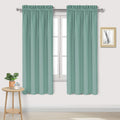 Dwcn Blackout Curtains For Living Room Thermal Insulated, Energy Saving & Noise Reducing Bedroom Curtains, Sage Green, W 38X L 6