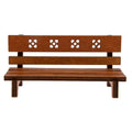Hemoton Miniature Garden Bench 4.72 Inch Wooden Dollhouse Outdoor Furniture Micro Landscape Decor for Mini House Accessories