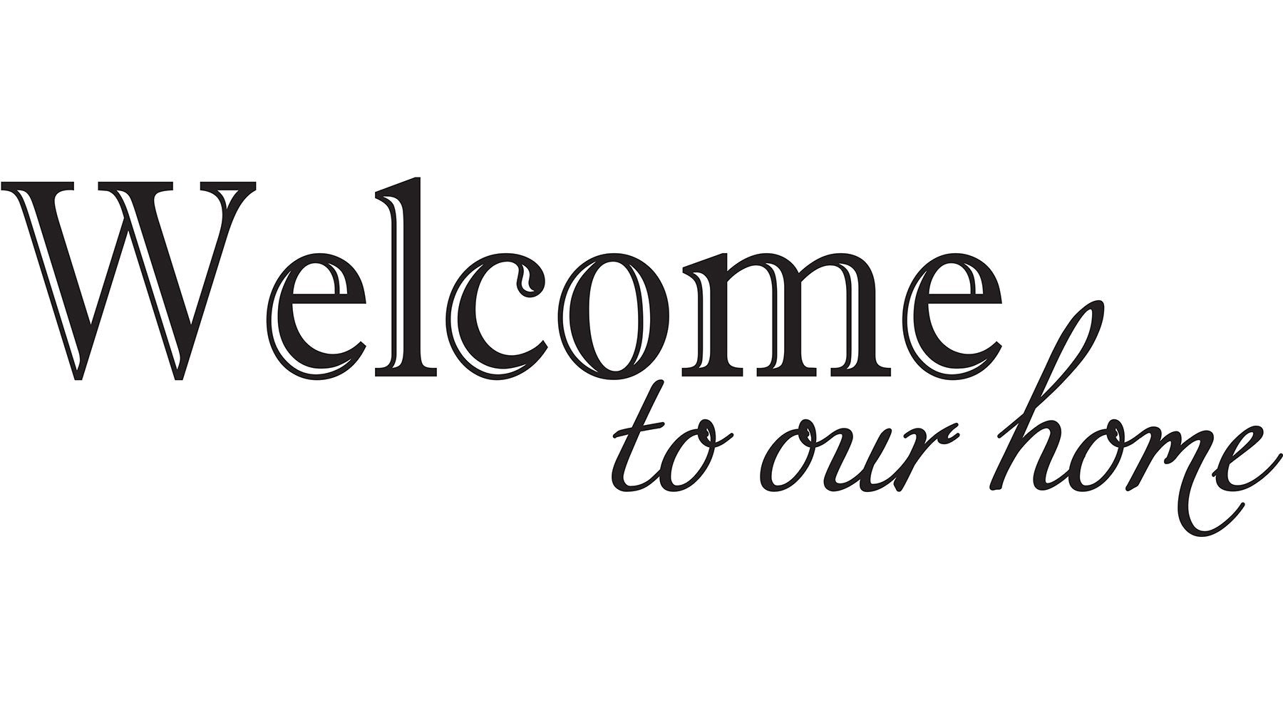 WallPops WPQ2487 Welcome Quote Wall Decal, Multicolor
