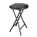 5Rcom Folding Stool, Portable Stool Chairs with Handle, Collapsible Heavy Duty Steel Frame Legs, 500lbs Capacity for Camping RV 