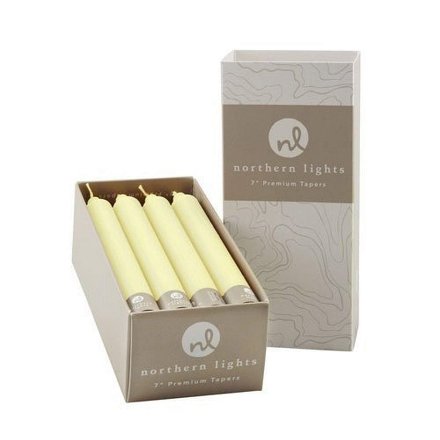 Northern Lights Candles - 7 12pk Tapers - Ivory - 71736