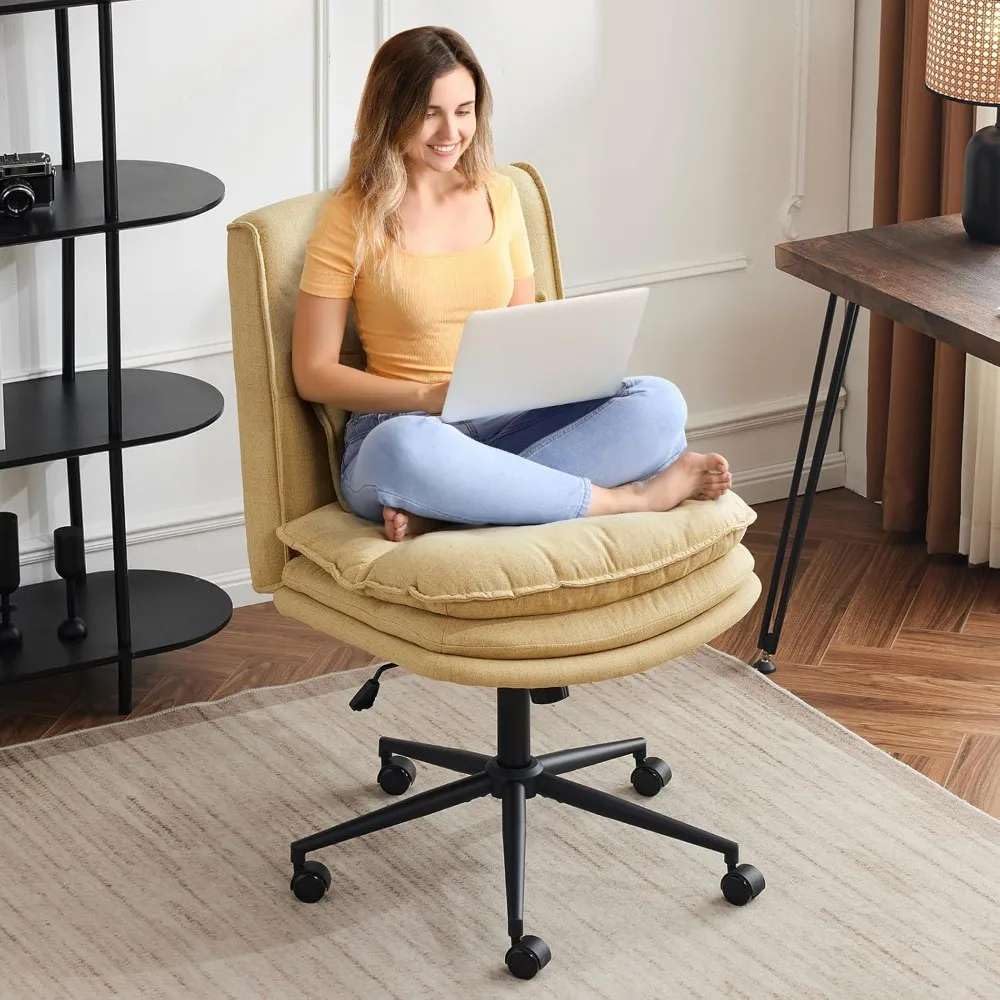 Sai Inder Kala Ergonomic Office Chair With Adjustable Padded Seat & Wheels  Comfortable High Back Desk Chair For Home Or Office