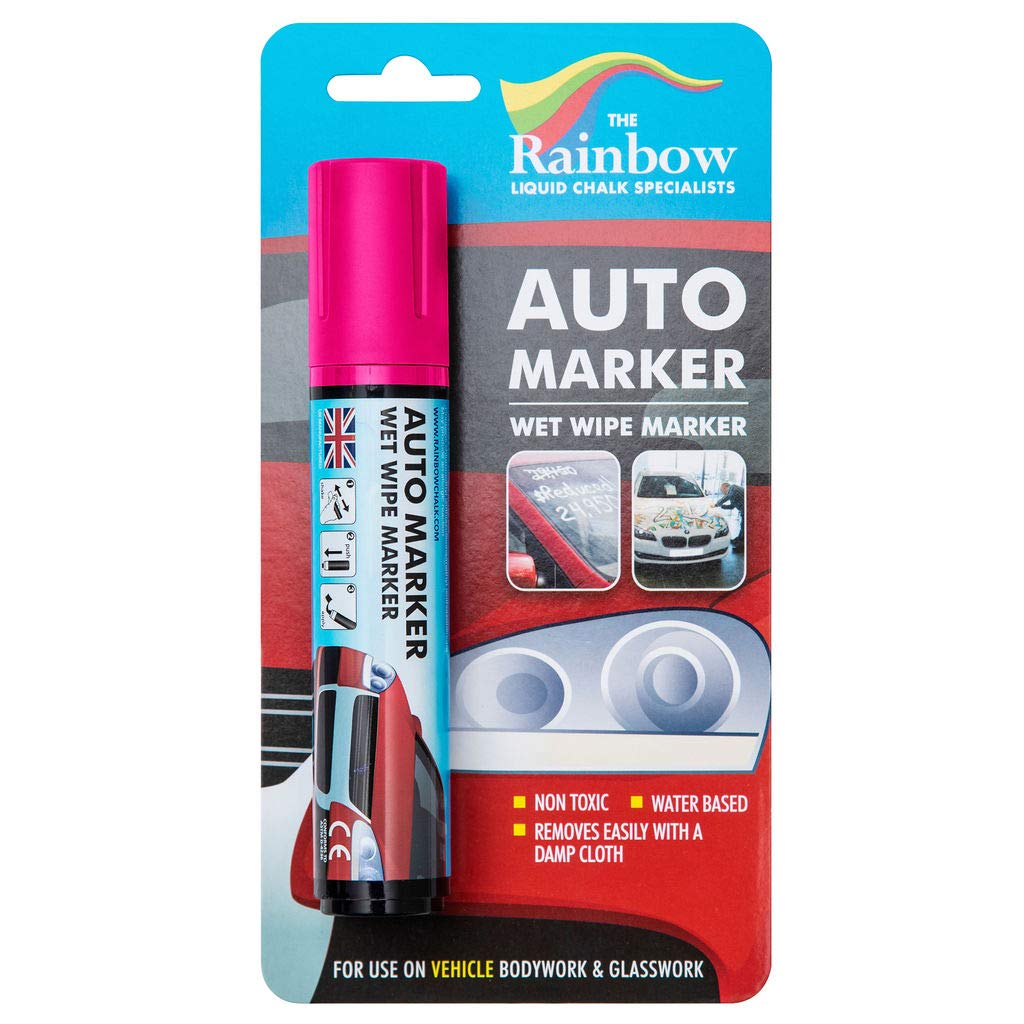 Window Markers For Glass Washable Car Window Paint Pen- Dry Erase Liquid Chalk Marker Car Decorations On All Surfaces, Tire, Win