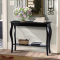 ChooChoo Narrow Farmhouse Console Table, Chic Accent Sofa Table, Entryway Table, Antique White & Brown