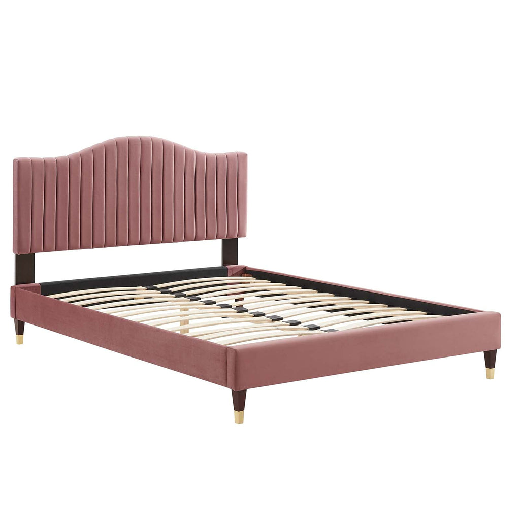 Modway Juniper Platform, King, Dusty Rose