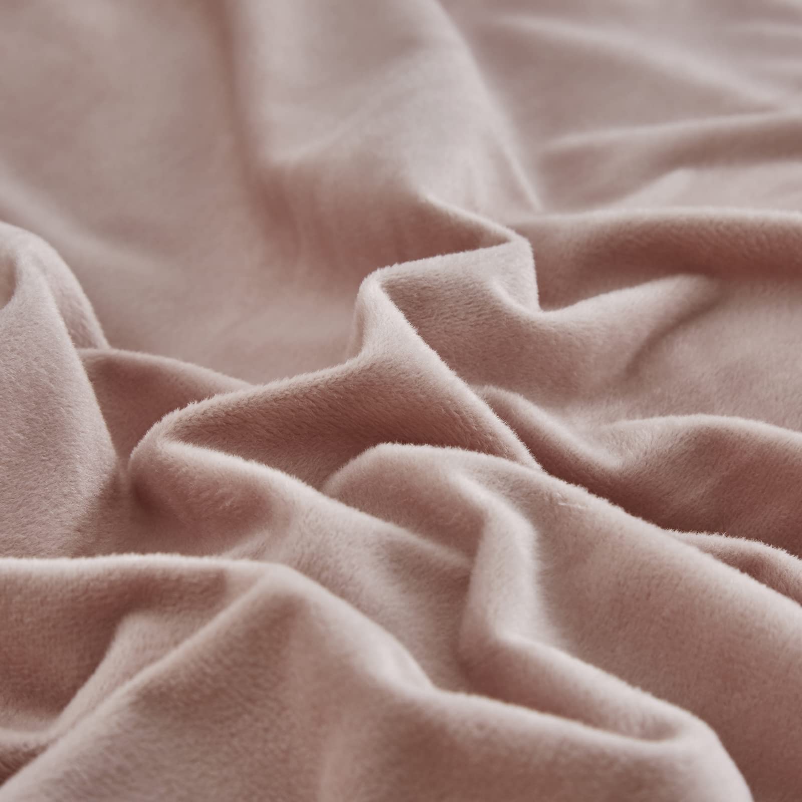 Clothknow Pink Velvet Full Size Comforter Set 3Pcs Blush Fluffy Bedding Comforter Sets Pink Comforter Full Soft Dusty Rose Comforter Pink Comforter Sets Full