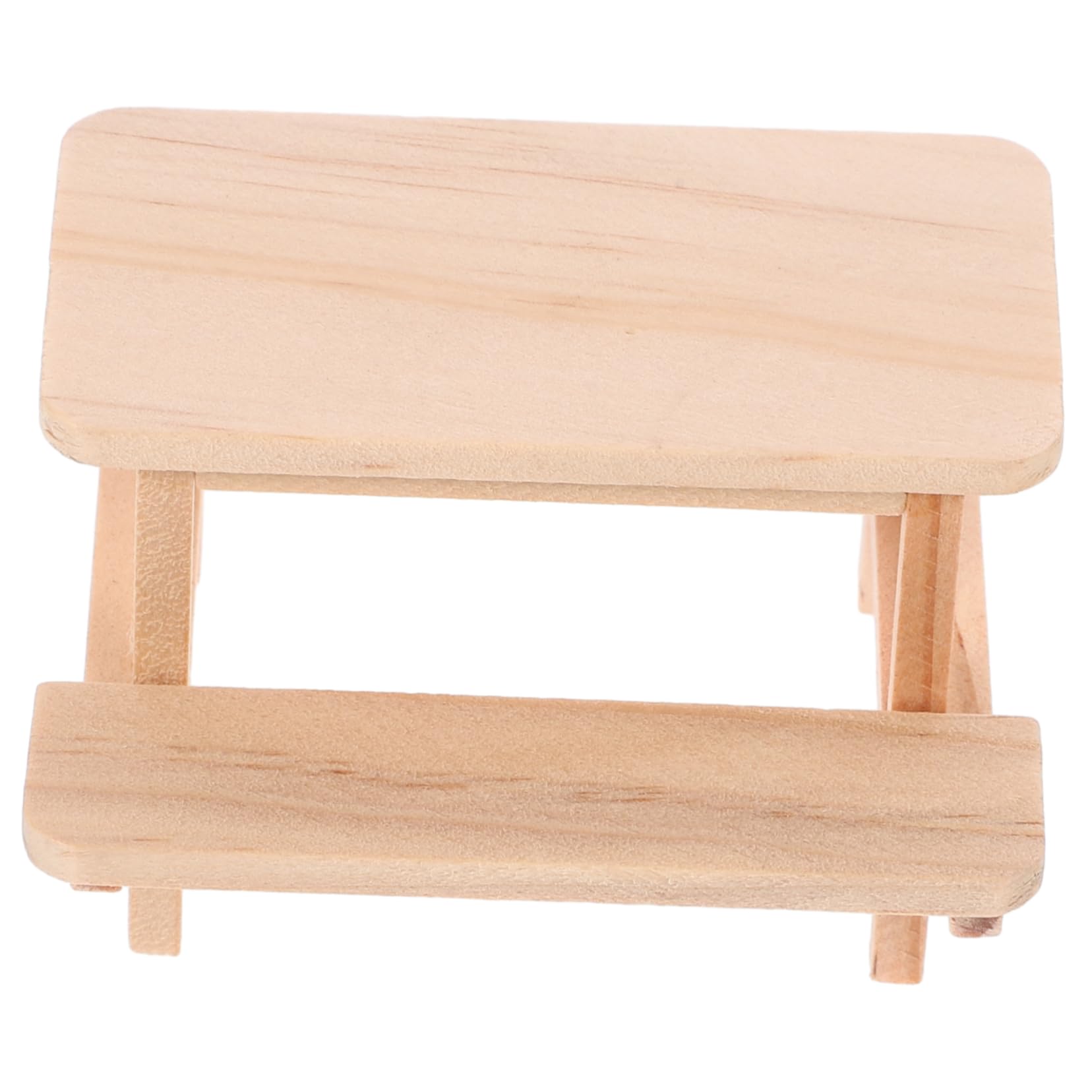 ERINGOGO 1 12 Scale Miniature Picnic Table Model Wooden Doll House Furniture Accessory Lightweight Dollhouse Table and Chair Set
