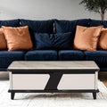 Royaloak Rome Italian Marble Center Table L Italian Art Marble L Hdf With High Gloss Reflective Finish L Tapered Design Legs L I