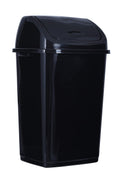 Superio Kitchen Trash Can 13 Gallon with Swing Lid, Plastic Tall Garbage Can Outdoor and Indoor, Large 52 Qt Recycle Bin and Was