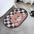 Homestic Bath Mat | PVC Bathroom Mat | Shower Bath Mat | Floor Tub Mat | Diatom Mud Oval Mat | AntiSkid Shower Bathroom Mat | C