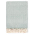 Sferra Celine Herringbone, 100% Cotton Throw Blanket - Slate Blue