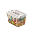 Seedware Transparent Plastic Storage Box with Locking Lid, Stackable Clear Organizer Bin for Kitchen, Pantry, Clothes, Books, Me