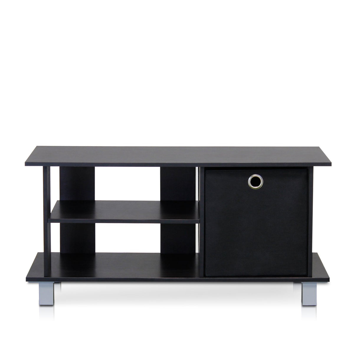 Furinno Simplistic Tv Entertainment Center, Espresso/Black