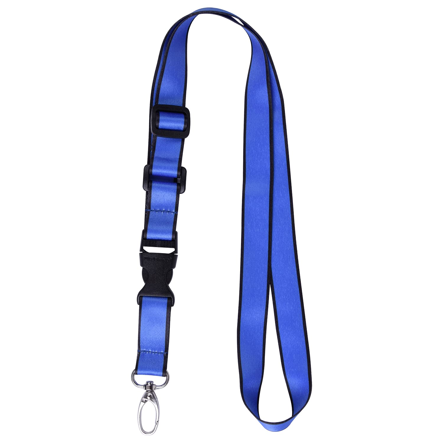 Wisdompro Adjustable Lanyard, Heavy Duty Neck Strap Lanyard With Detachable Buckle And Metal Hook For Keys, Id Badges, Card Hold