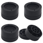 HANIHUA 4 Sets Furniture Risers 1 Inch Black Bed Risers, Heavy Duty Bed Lifts Risers for Table, Sofa, Couch, Desk, Adjustable Be