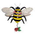 Allen Designs Buzz Whimsical Bee Pendulum Wall Clock