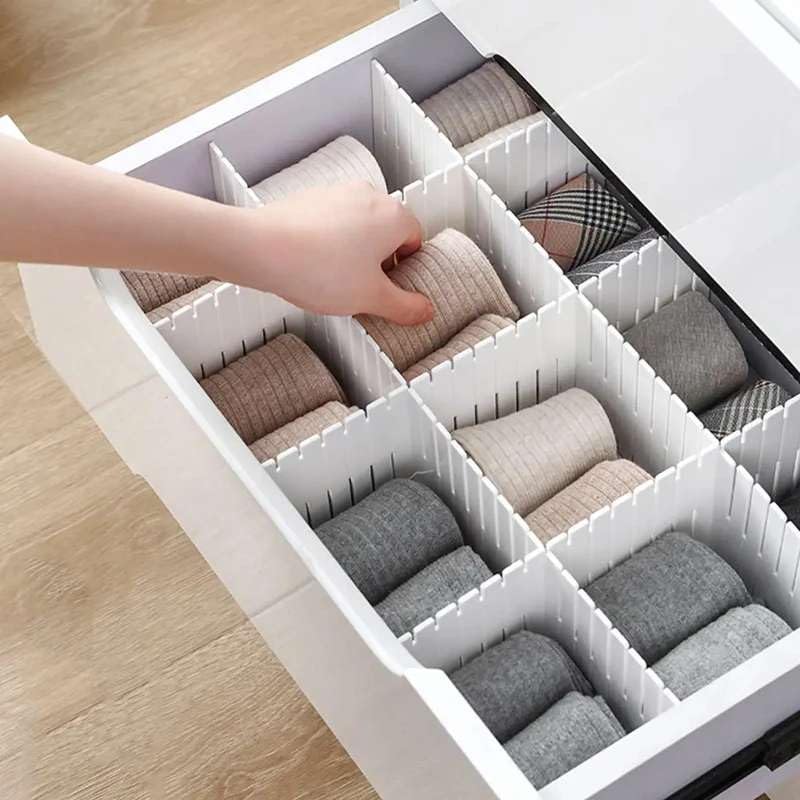 Adjustable Drawer Organizers: Maximize Space & Organize Your Kitchen, Bathroom, & Office Drawers With These Versatile Plastic Di