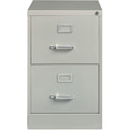 Lorell 2-Drawer Vertical File, Legal, 18 by 26-1/2 by 28-3/8-Inch, Light Gray