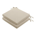 Outdoor Chair Cushions Set Of 2: Waterproof & Fade Resistant Seat Cushion For Patio Furniture - 19 X 19 X 2 Inch Chair Pads With
