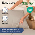 Extra Deep Pocket Split King Sheets - 5 Piece Breathable & Cooling Bed Sheets - Hotel Luxury Bed Sheet Set - Soft, Wrinkle Free & Comfy - Easily Fits Extra Deep Mattresses - Deep Pocket Wheat Sheets
