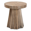 Baxton Studio Devika Modern Bohemian Brown Bamboo End Table
