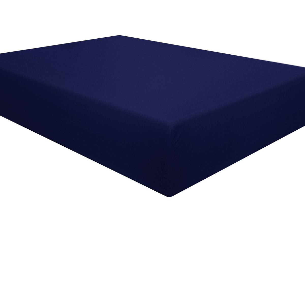 Ntbay 100% Brushed Microfiber Queen Fitted Sheet, 1800 Super Soft And Cozy, Wrinkle, Fade, Stain Resistant Deep Pocket Fitted Bed Sheet Only, Navy Blue