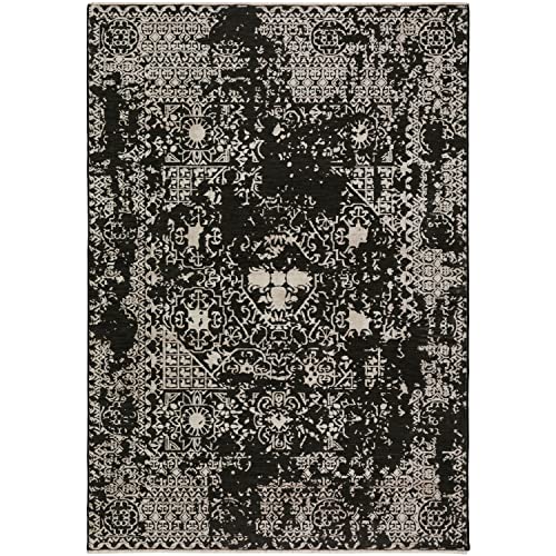 Antalya Ay3 Black Transitional Rug Rectangle 5' 3" X 7 ' 8"